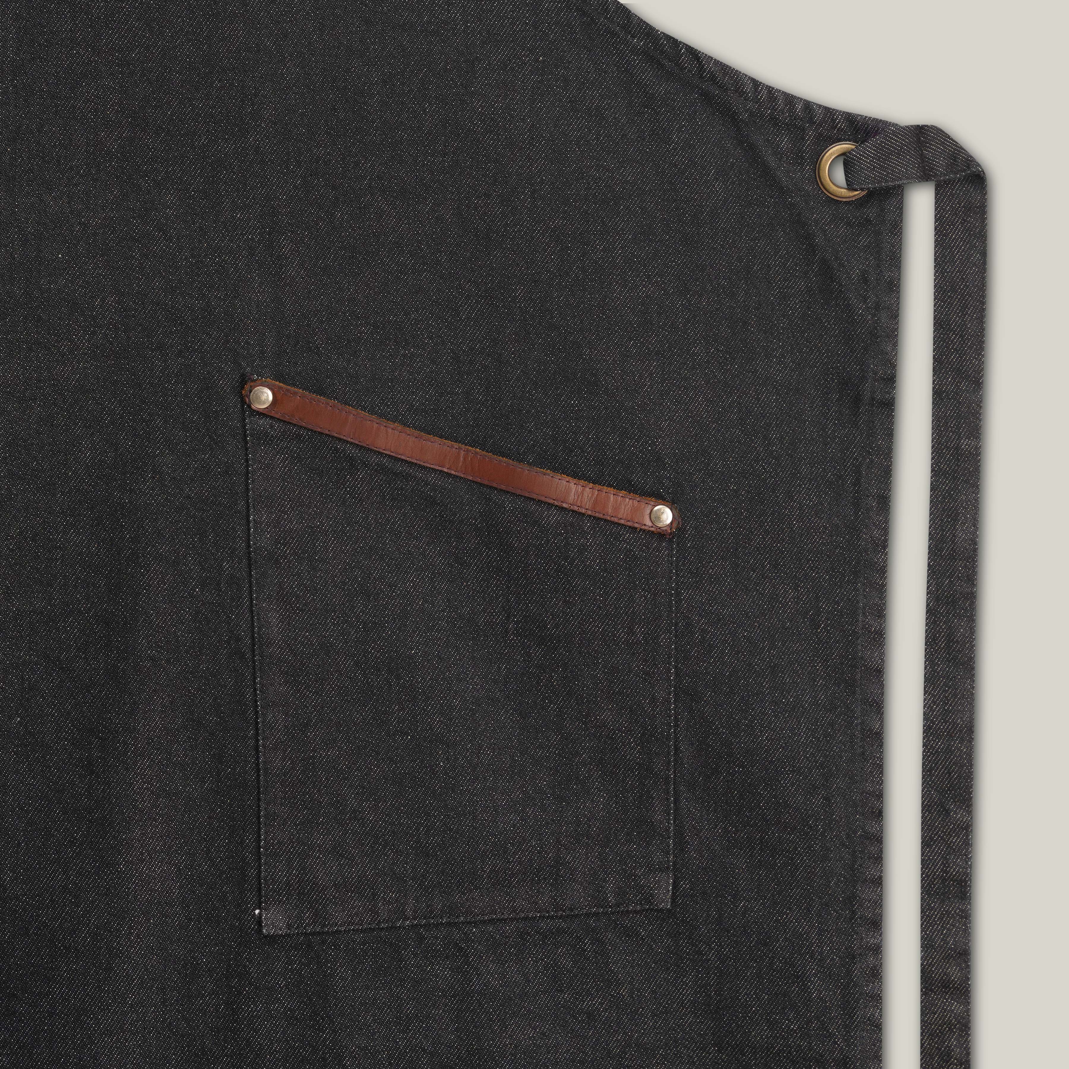 Heritage Denim Apron – Leather Addition - latest color
