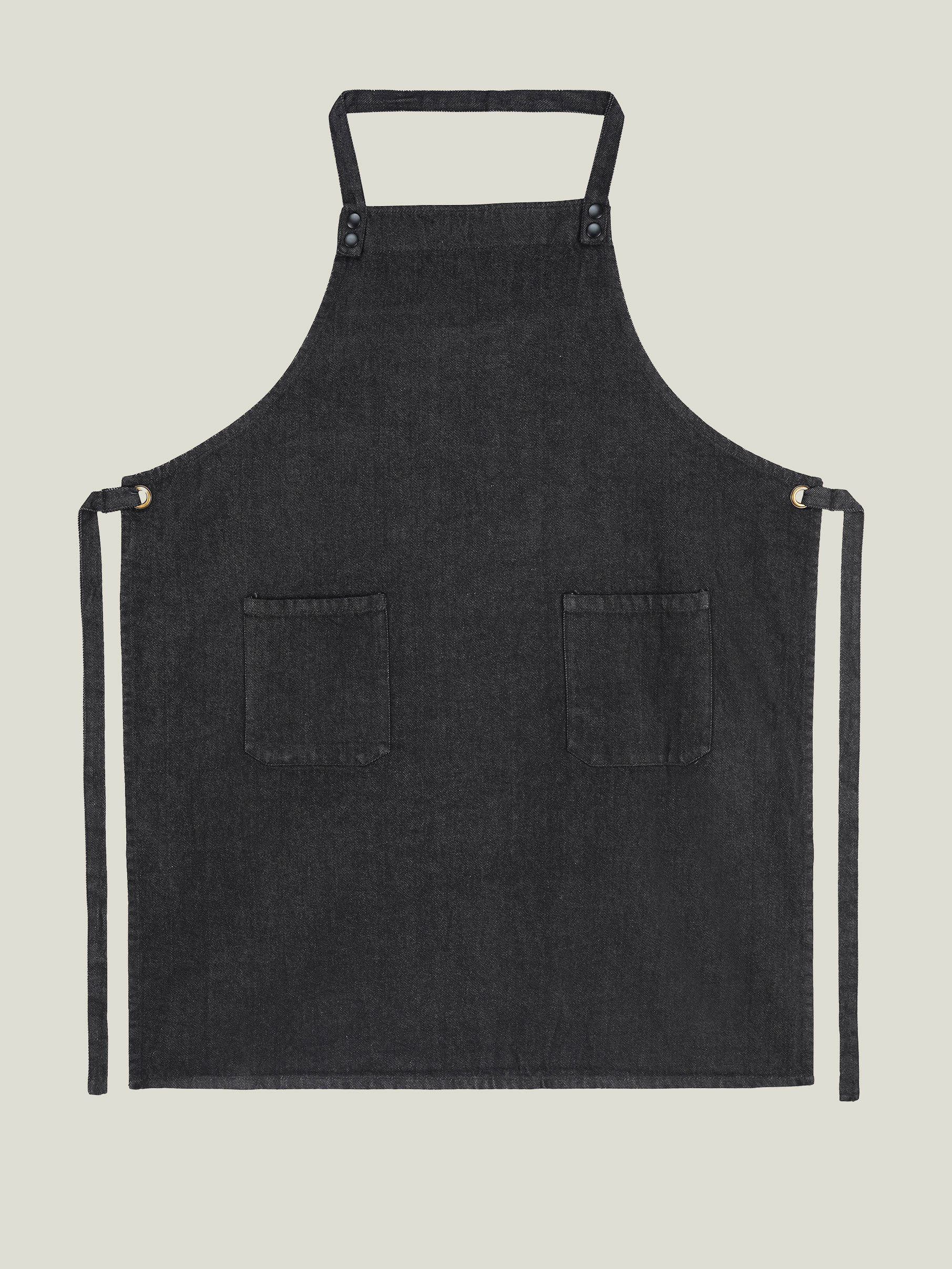 Classic Denim Apron - Black